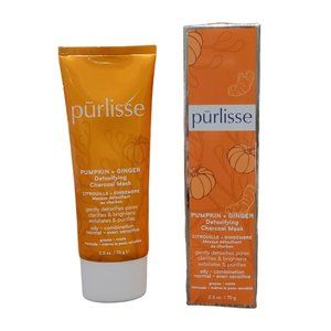 Purlisse Asian Beauty Charcoal Detox Brighten Mask Pumpkin Ginger USA Made Full